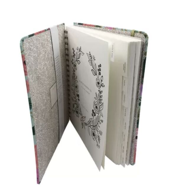 Планер-органайзер 8x9,5 дюймов, книга А5, с индивидуальной печатью, твердый переплет, 100-120 г/м²