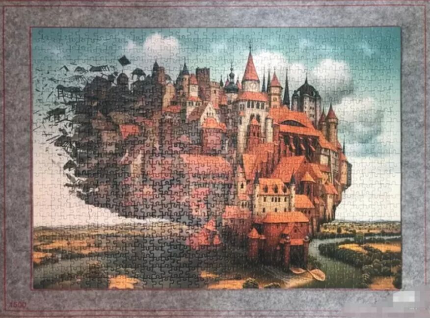 Цветные печатные взрослые головоломки 1000 штук / 500 штук индивидуальные головоломки